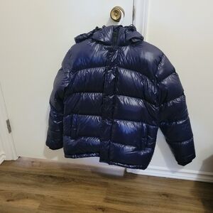 TNA SUPER PUFF WOMEN'S SMALL SHINY DARK BLUE